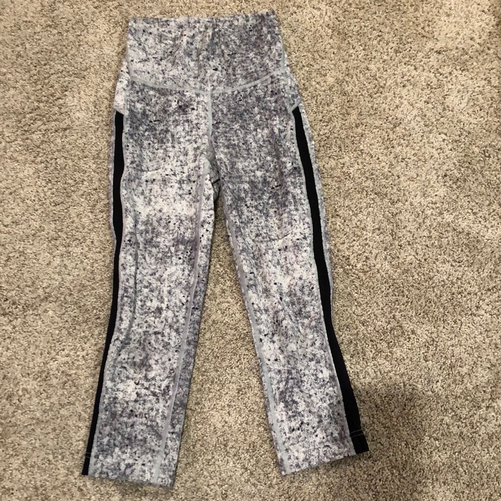 Lululemon high waisted leggings, cropped, Size 2
